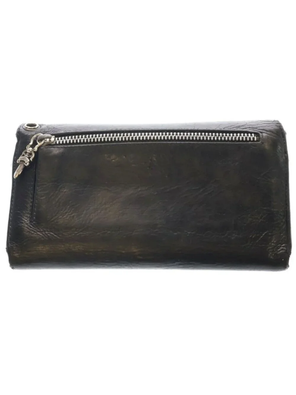 Chrome Hearts Wave Leather Wallet Black